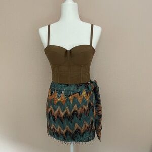 Multi Color‎ Wrap Skirt
